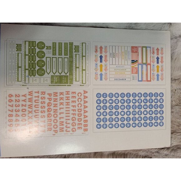 Sticker Book 6 Sheets 8.5" X 4.75" Monthly & Alphabet Stickers - Picture 4 of 4